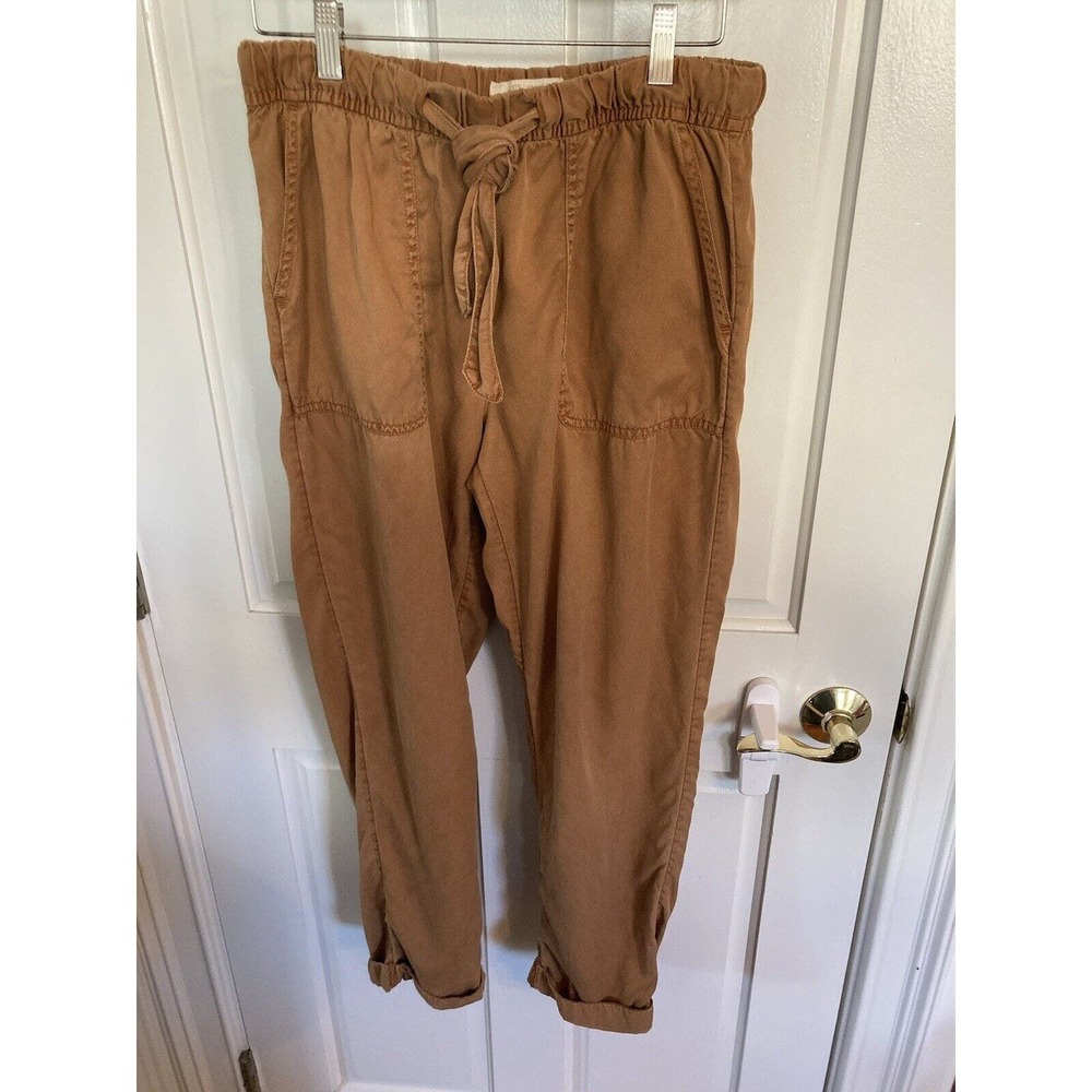 Cynthia Rowley Tan Clay Jogger Pants, Medium